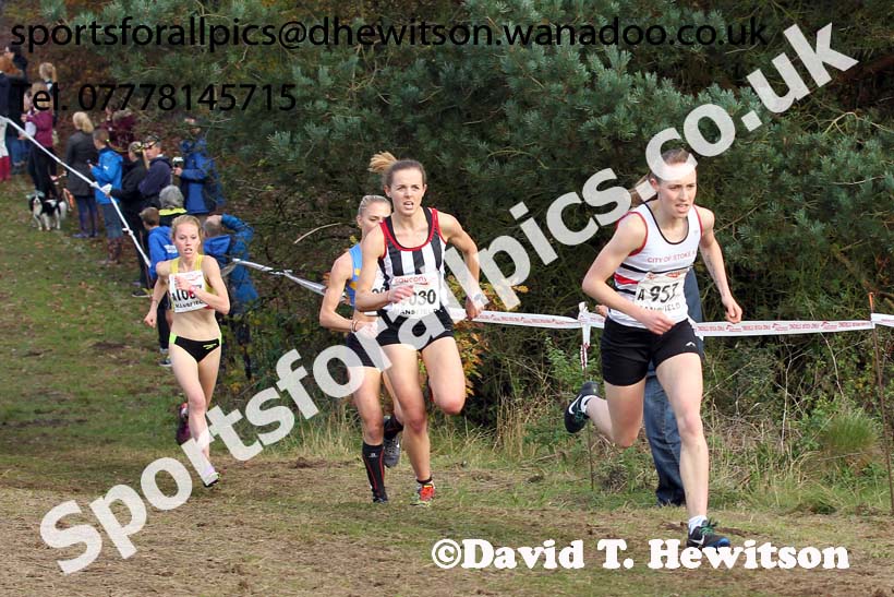 Senior women, National Cross Country Relays, Berry Park, Mansfield. Photo: David T. Hewitson/Sports for All Pics